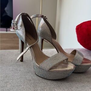Gianni Bini Silver High Heels